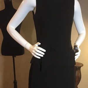 YL by Yair Black faux 2pc  dress